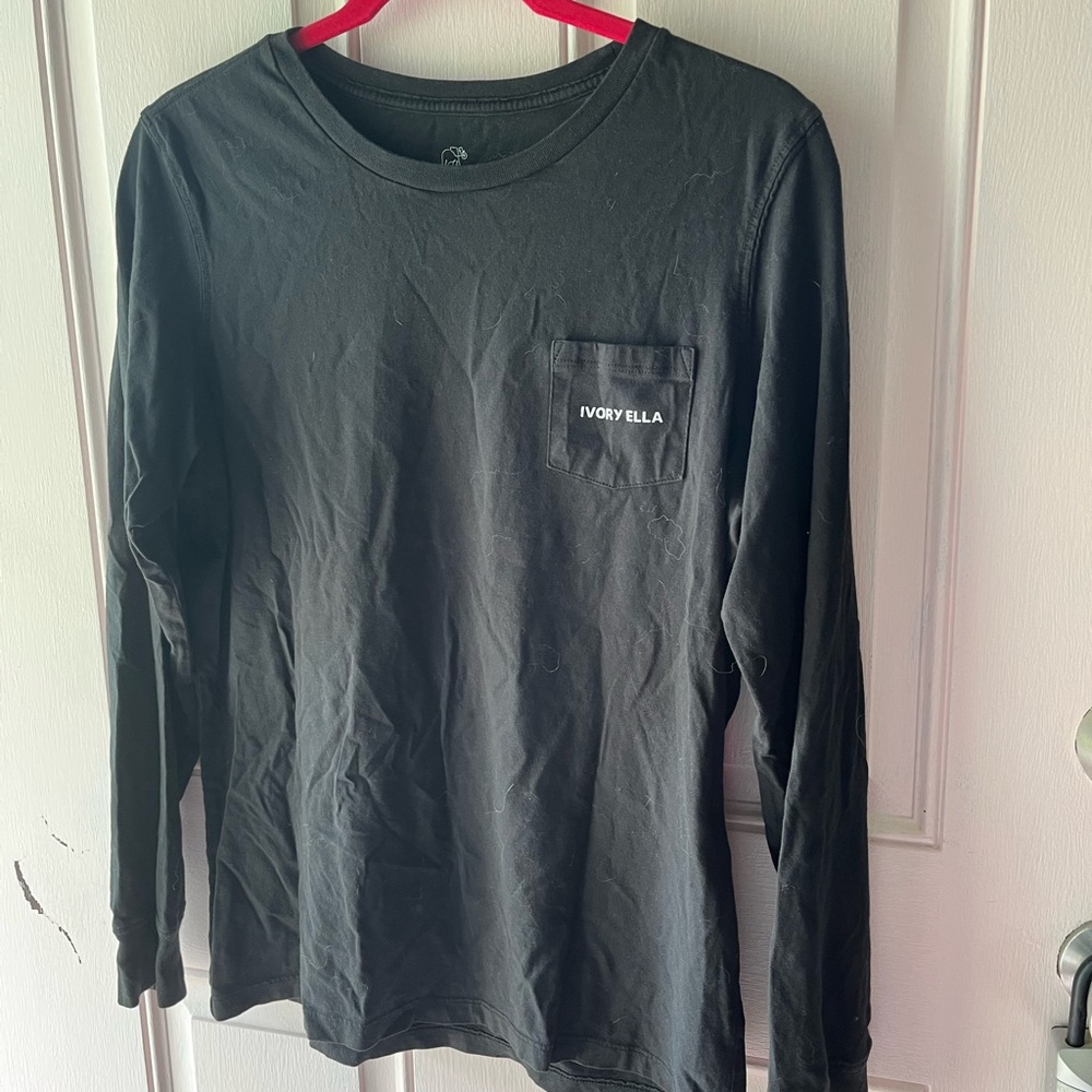 Ivory Ella Black Long Sleeve Shirt